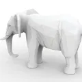 Mô hình in 3D Low Poly Elephant 3D Printable - Thumbnail 2
