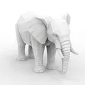 Mô hình in 3D Low Poly Elephant 3D Printable - Thumbnail 3