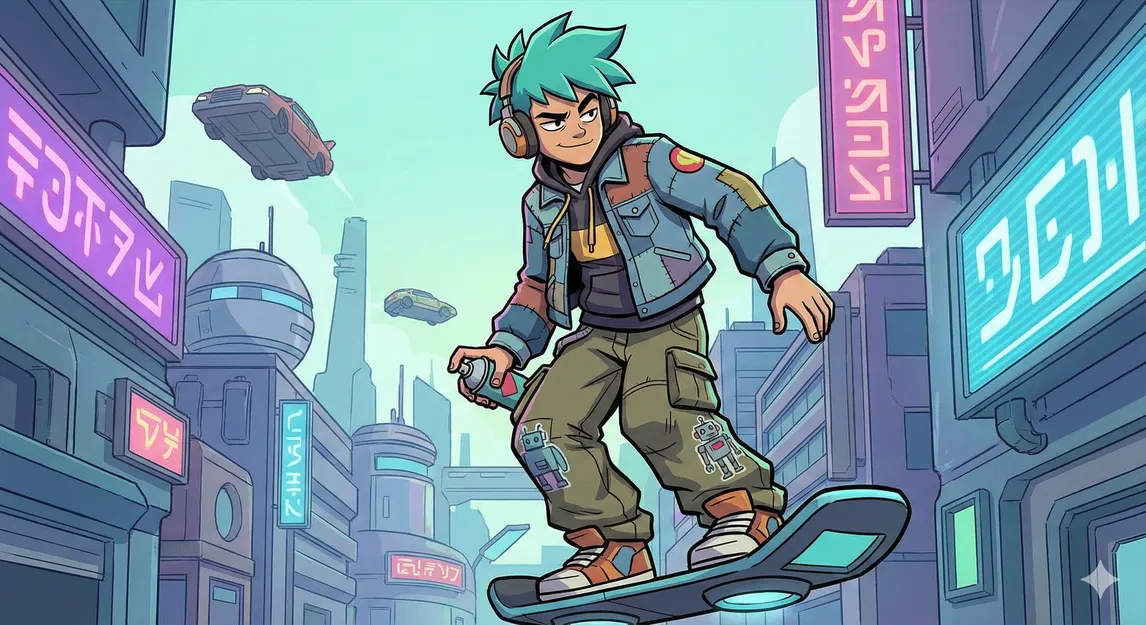 CuberPunk Insipiration Fancy Character. – Nhân vật phong cách Cyberpunk - Image 4