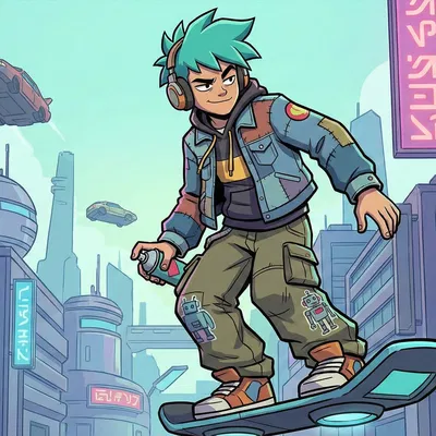 CuberPunk Insipiration Fancy Character. – Nhân vật phong cách Cyberpunk