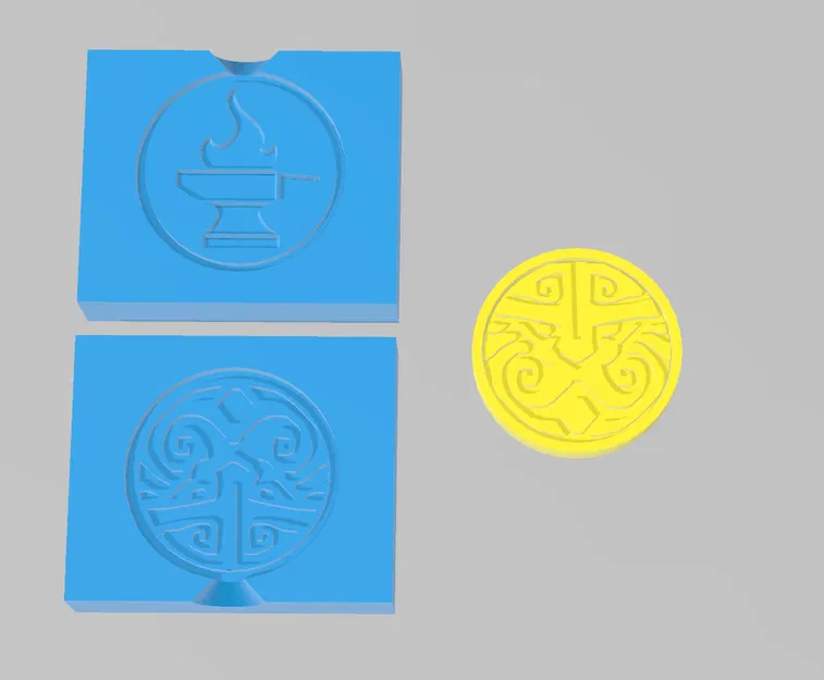 Đồng Xu Vàng Người Lùn (Dwarfen Gold Coin) - kèm khuôn/đúc - Image 1