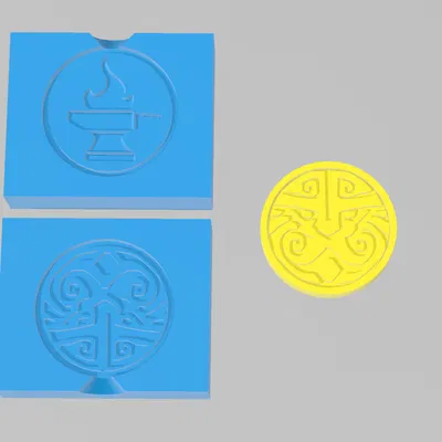 Đồng Xu Vàng Người Lùn (Dwarfen Gold Coin) - kèm khuôn/đúc