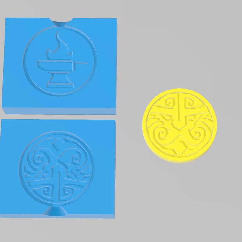 Đồng Xu Vàng Người Lùn (Dwarfen Gold Coin) - kèm khuôn/đúc