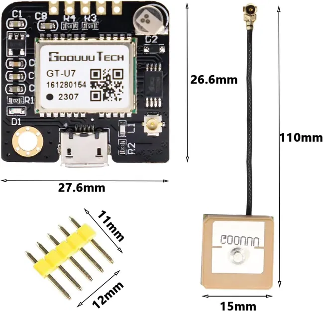 Mô-đun GPS GT-U7 và anten - Image 1