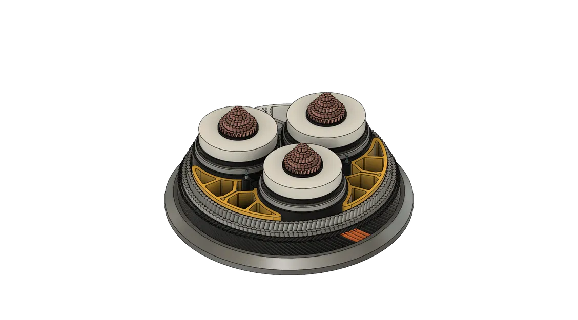 Cáp Ngầm Điện Áp Cao – Lõi Đồng – Giáp Kép - Image 3