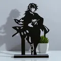 Giyu Tomioka 3D print Silhouette 80 - Thumbnail 1