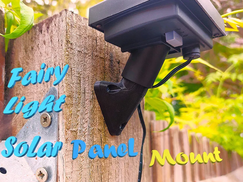 Giá đỡ pin năng lượng mặt trời cho đèn dây Fairy (Fairy Light Solar Panel Mount) - Image 1