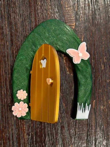 Cửa Tiên có trang trí dán và cửa bản lề - Image 2