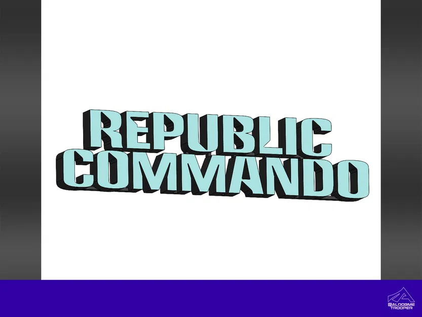 Logo 3D Republic Commando - Image 1