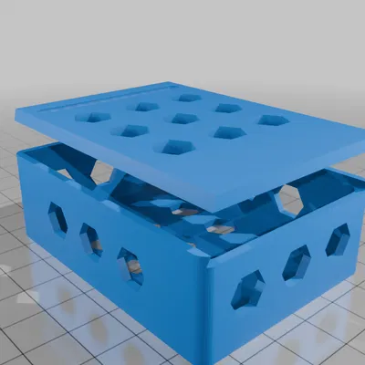 Hộp tham số nắp trượt có ngăn và lỗ thông gió