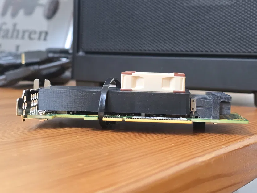 Ống dẫn gió quạt 40mm cho LSI 9305 16i (Fan Shroud) - Image 3