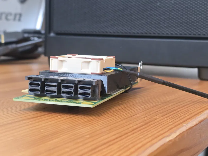 Ống dẫn gió quạt 40mm cho LSI 9305 16i (Fan Shroud) - Image 5