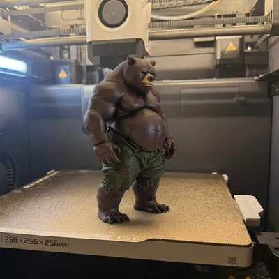 Boxer Bear – Gấu Boxer (mẫu 3D)
