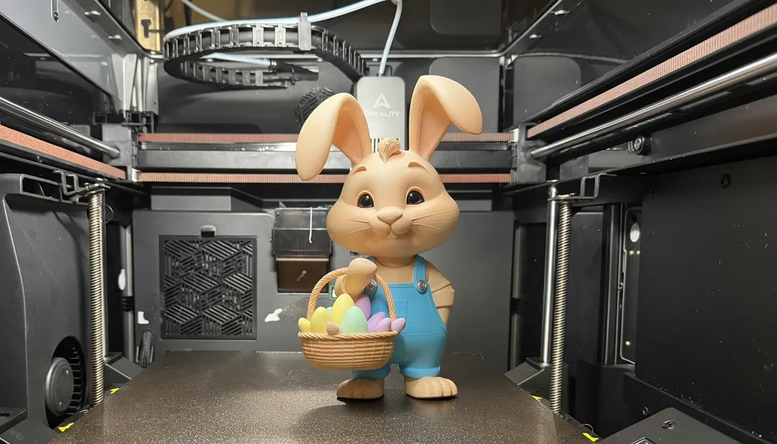 Thỏ Kèm Giỏ Trái Cây (Bunny with Fruit Basket) - Image 1