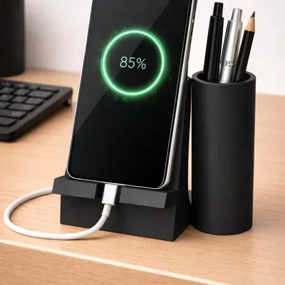 Giá đỡ điện thoại (Smartphone holder) kèm khay để bút