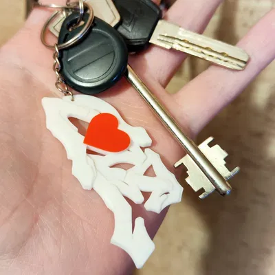 Móc khóa LOVE phong cách Graffiti – Quà tặng Ngày Valentine