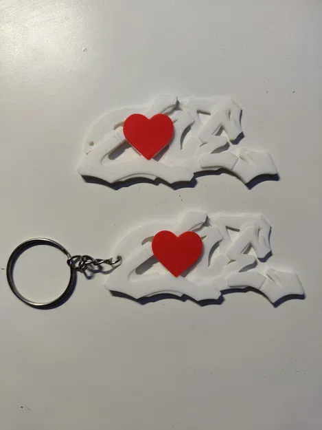 Móc khóa LOVE phong cách Graffiti – Quà tặng Ngày Valentine - Image 3