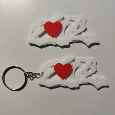 Móc khóa LOVE phong cách Graffiti – Quà tặng Ngày Valentine