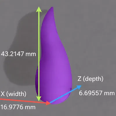 Móng giả Wavy Nail (dạng gợn sóng) in 3D