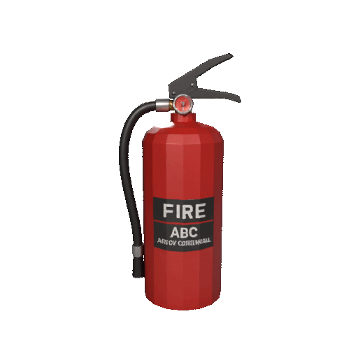 Bình Chữa Cháy Low Poly - Thumbnail 2