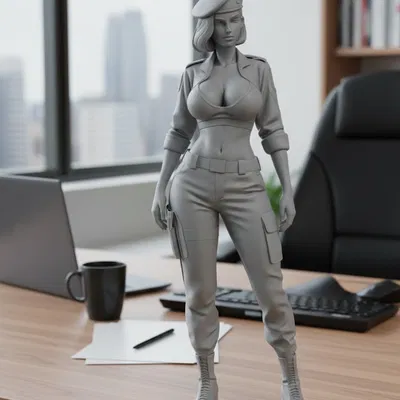 Cô nàng quân nhân gợi cảm (sexy military woman)