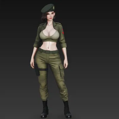 Cô nàng quân nhân gợi cảm (sexy military woman)