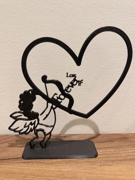 Cupid “Forever Love You” – Mẫu decor Valentine treo tường/để bàn - Image 1