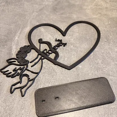 Cupid “Forever Love You” – Mẫu decor Valentine treo tường/để bàn