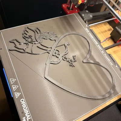 Cupid “Forever Love You” – Mẫu decor Valentine treo tường/để bàn