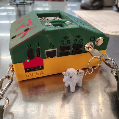 Vỏ Cyberdeck Đeo Người cho Raspberry Pi 5