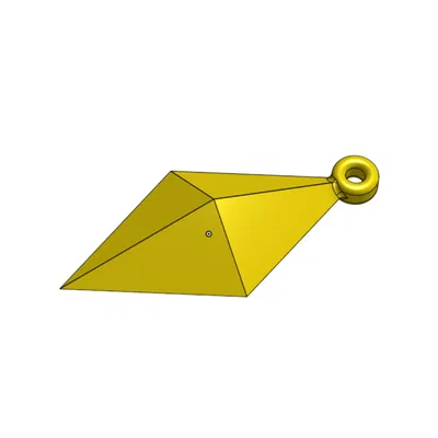 Bông tai hình kim cương (Diamant-Ohrring / diamond earring)