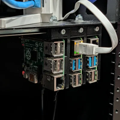 Kẹp DIN Rail cho Raspberry Pi 4