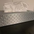 Nắp hộp khăn giấy trang trí - họa tiết Diamond Plate - Thumbnail 1