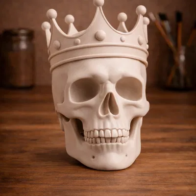 Trang Trí Đầu Lâu Vương Miện Hoàng Gia (Royal Skull Crown Decor)