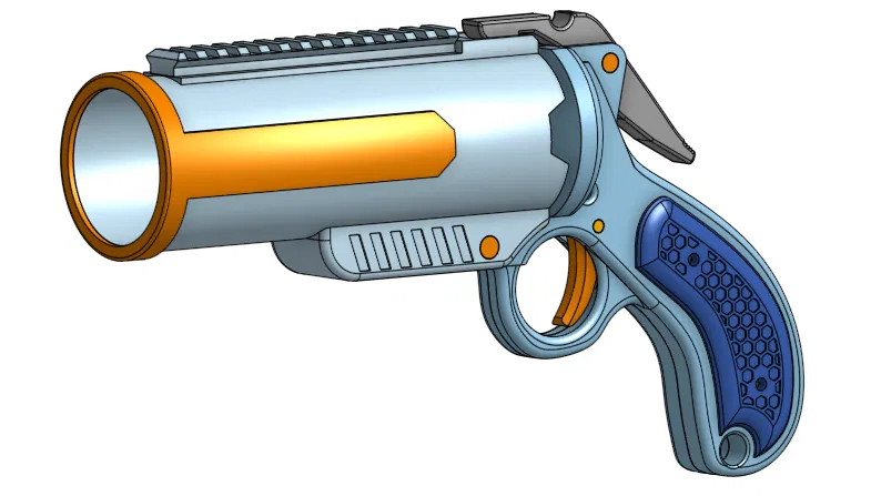 Fortinbras: Blaster Nerf Stringer Flare in 3D hoàn toàn (dùng DB Shells) - Image 1