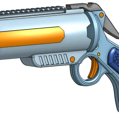 Fortinbras: Blaster Nerf Stringer Flare in 3D hoàn toàn (dùng DB Shells)