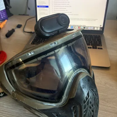 Ngàm gắn camera Insta360 GO 3S cho mặt nạ paintball (Action Cam Mount)