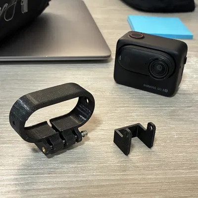 Ngàm gắn camera Insta360 GO 3S cho mặt nạ paintball (Action Cam Mount)