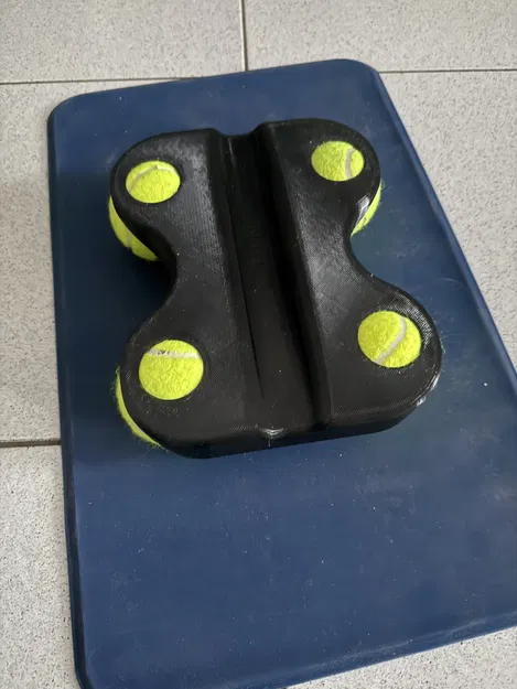 Front wheel raiser 4x Ball - Gối kê bánh trước dùng 4 bóng tennis - Image 2