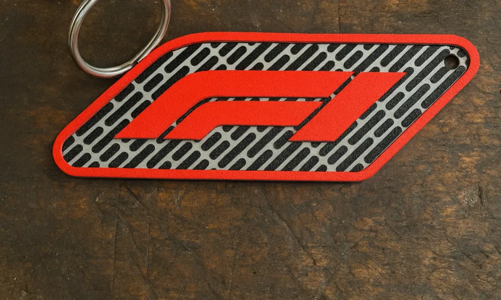 Móc khóa cảm hứng Formula One – Texture 3D - Image 1