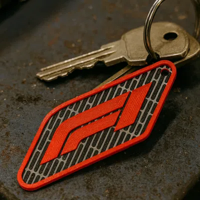 Móc khóa cảm hứng Formula One – Texture 3D