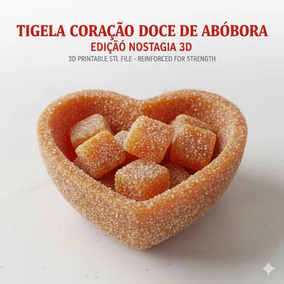 Tigela Coração – Doce de Abóbora (Tô trái tim – mứt bí đỏ)