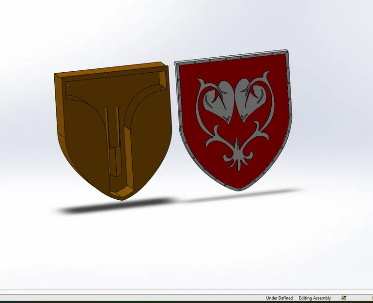 Khiên Treo Tường Heraldic Trung Cổ – Hộp Lưu Trữ Trang Trí Modular (No Supports) - Image 4