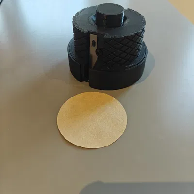 Dao cắt & giá giữ giấy lọc parametric cho portafilter espresso