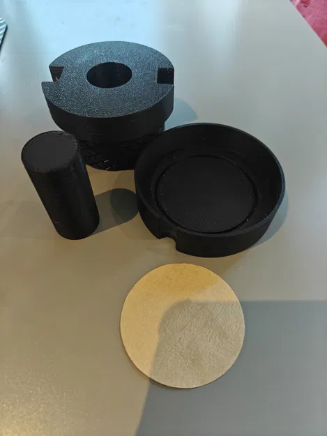 Dao cắt & giá giữ giấy lọc parametric cho portafilter espresso - Image 5