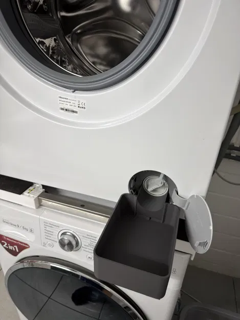 Bộ hỗ trợ xả Pumpenfilter cho máy giặt Hisense (in 3D, 2 mảnh) - Image 2