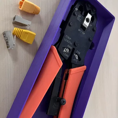 Khay Gridfinity cho kìm bấm RJ45