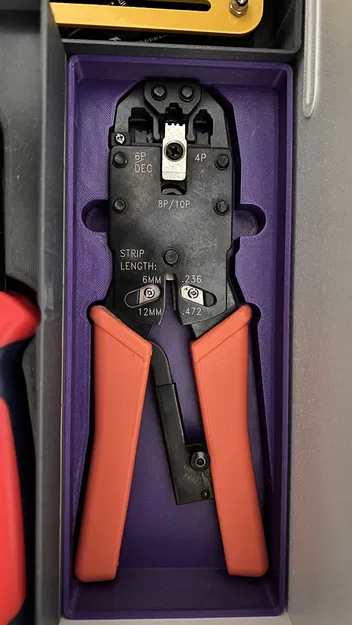 Khay Gridfinity cho kìm bấm RJ45 - Image 2