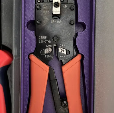 Khay Gridfinity cho kìm bấm RJ45