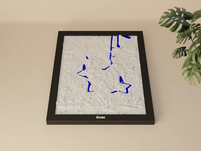 Goes, Netherlands - Mô hình thu nhỏ 3D - Image 1